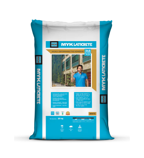 MYK Laticrete LATICRETE 345 Super Flex Adhesive, white, 20 Kg Bag