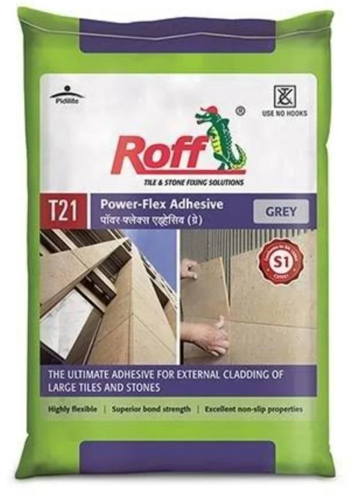 Roff T21 Extrofix Ultra Tile Adhesive, Grey, 20 Kg Bag
